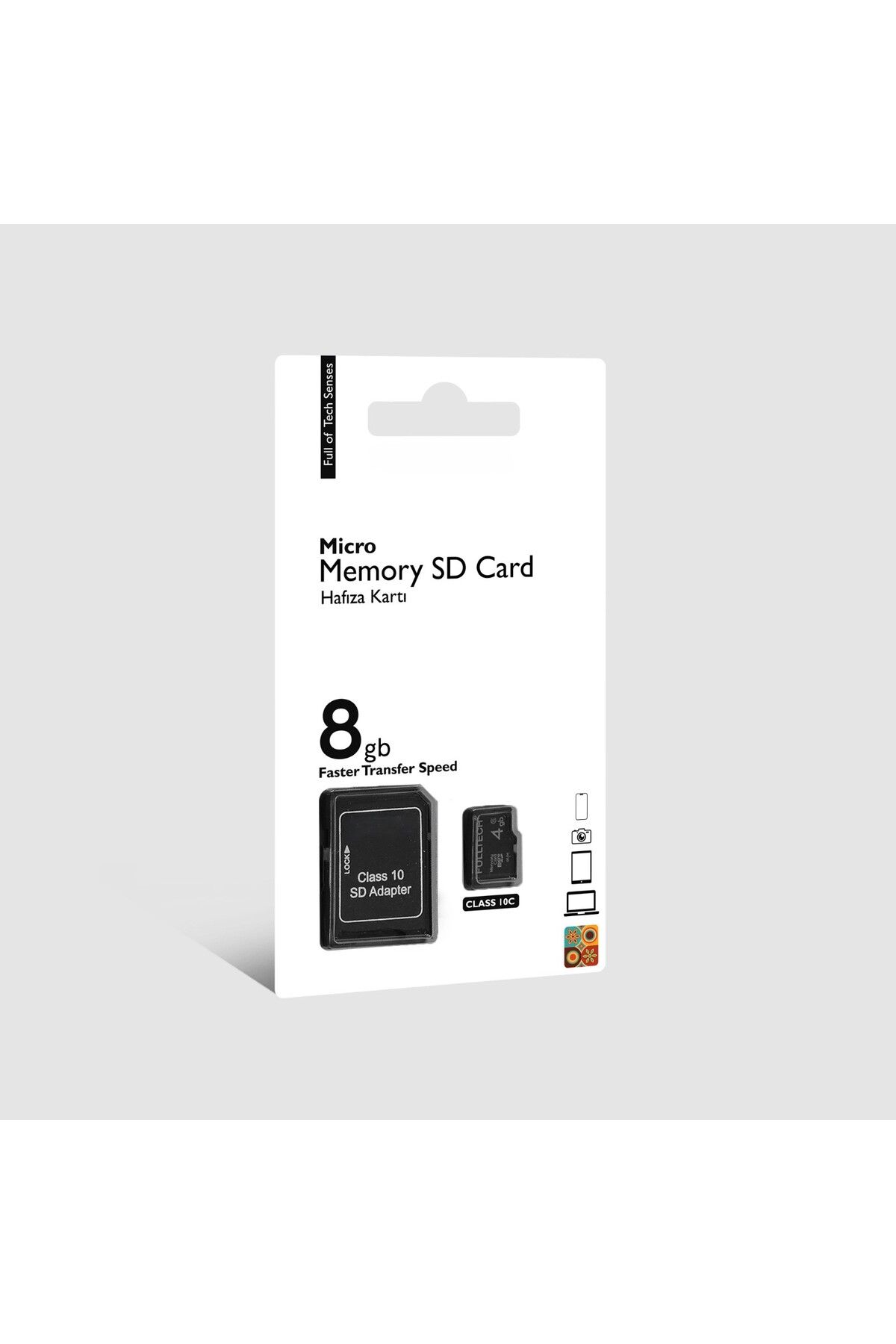 MATECHNO SD Card Veri Depolama SD Kart Kamera/ PC / TV / Telefon Uyumlu Hafıza Kartı SD Adaptör Dahil