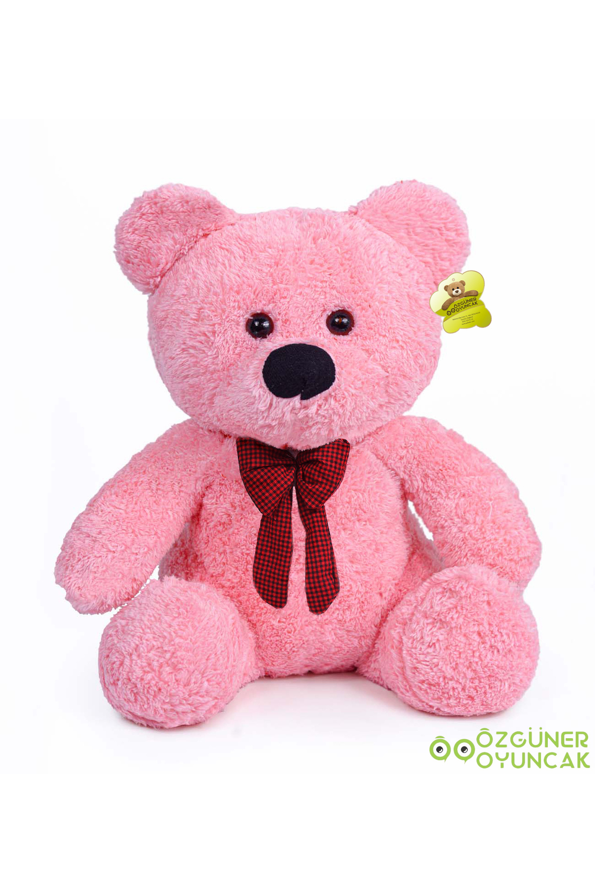 Özgüner Oyuncak Papyonlu Peluş Oturan Ayıcık – Doğum Günü Hediyesi Sevimli Ayı fotoğrafı 3 (önizleme)