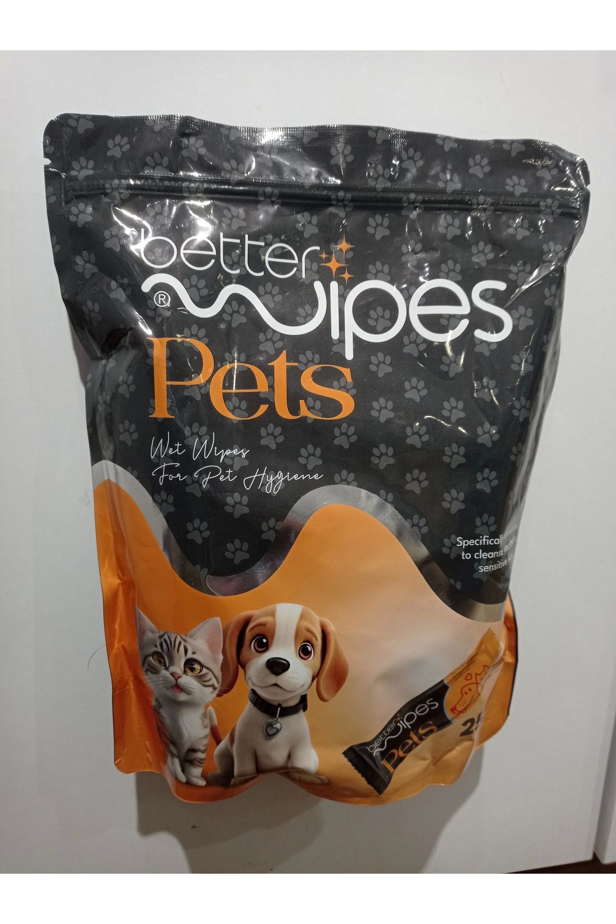 Better Wipes Pets Evcil Hayvanlar Için Temizleme Mendili 25 Adet