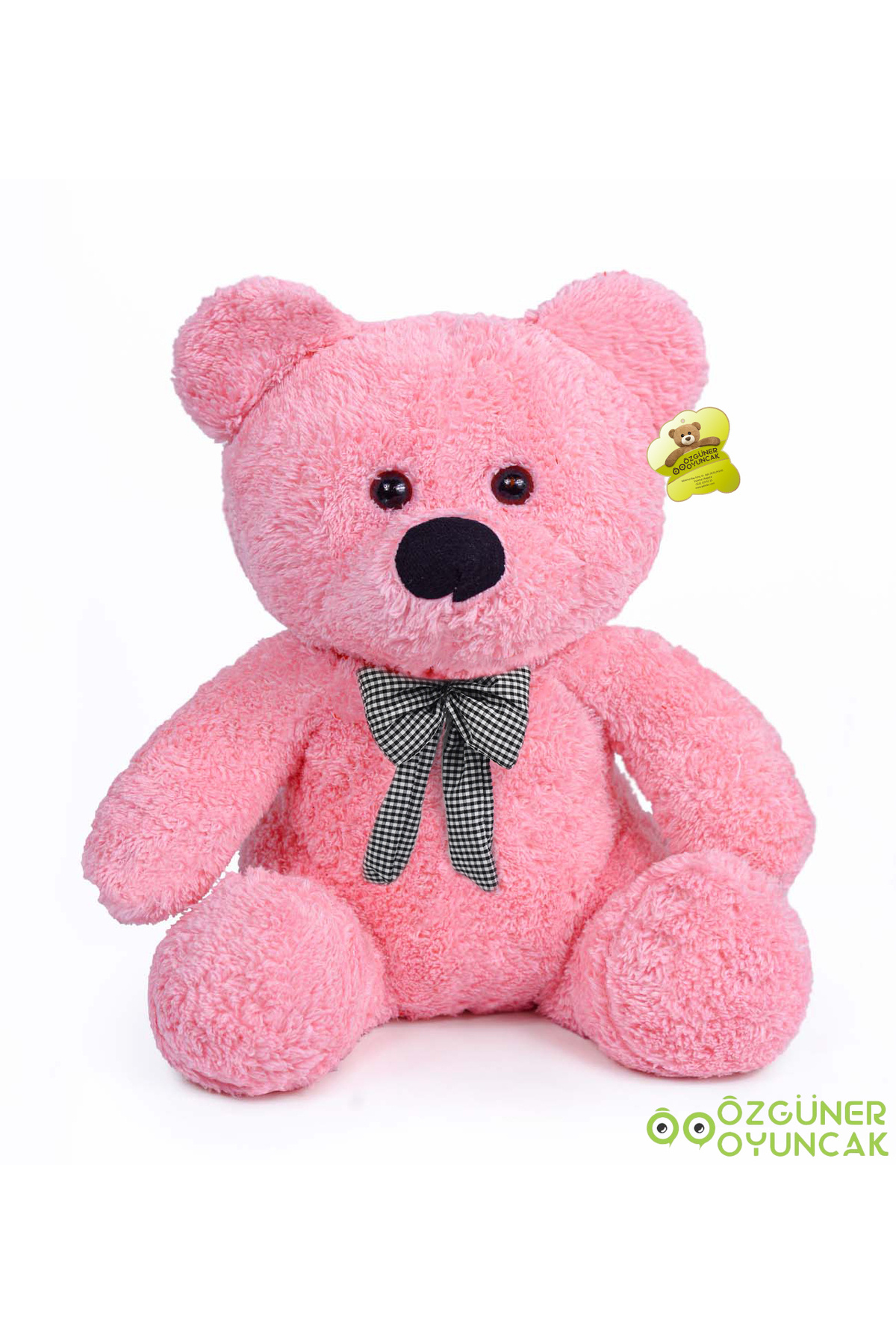 Özgüner Oyuncak Papyonlu Peluş Oturan Ayıcık – Doğum Günü Hediyesi Sevimli Ayı fotoğrafı 4 (önizleme)