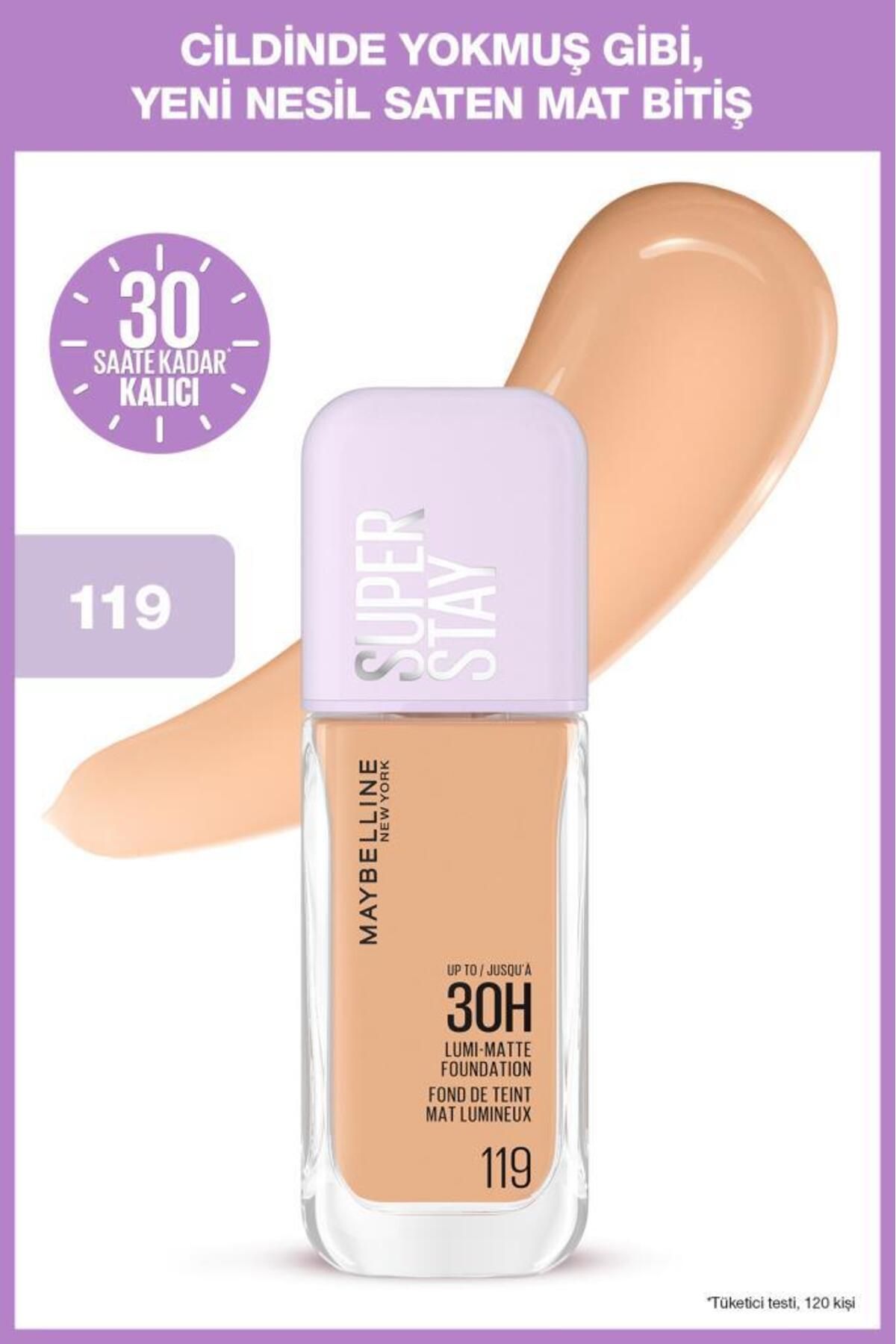 Maybelline New York Super Stay Lumi Matte Fondöten - 119