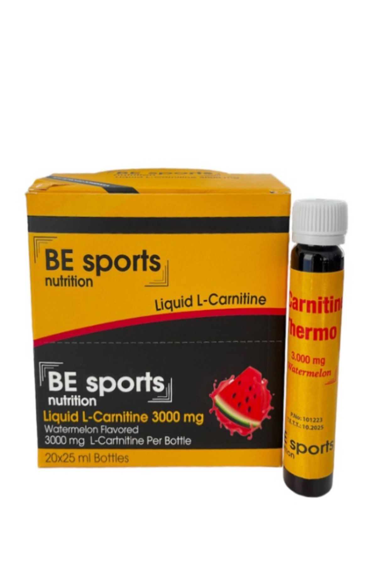 BE SPORTS Nutrition L-Carnitine Karpuzlu 3000 Mg 20 Ampul