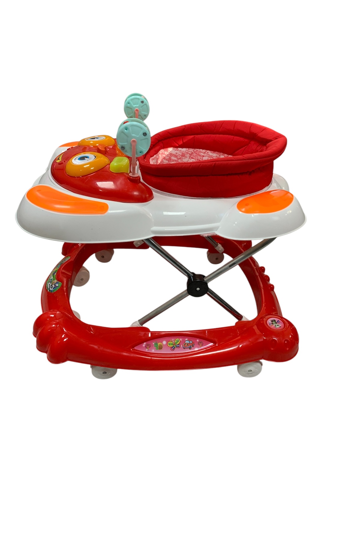 Kids 7 Ayak Müzikli Bebek Yürüteç Göz Modeli Kırmızı Beyaz fotoğrafı 5 (önizleme)