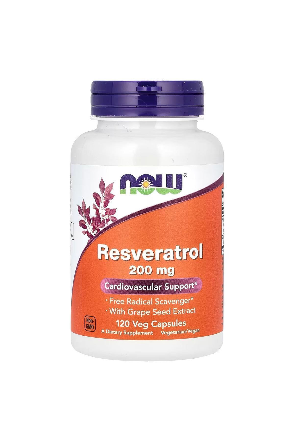 Now Foods Resveratrol, 200 mg, 120 Veg Kapsül