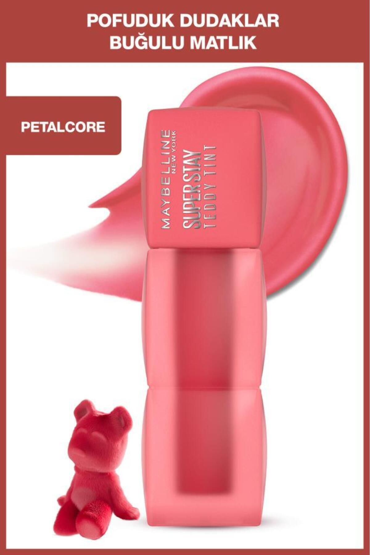 Maybelline New York Maybelline Super Stay Teddy Tint Uzun Süre Kalıcı Likit Mat Tint 40 Petalcore