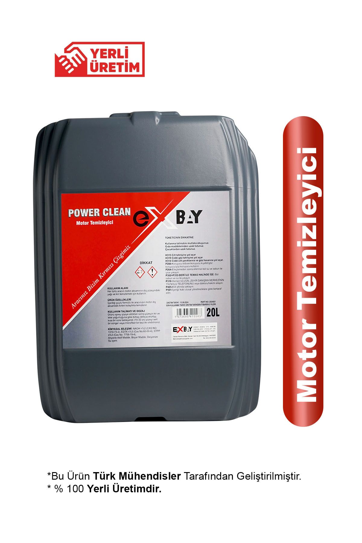 EXBAY Power Clean Motor Temizleyici 20 Lt