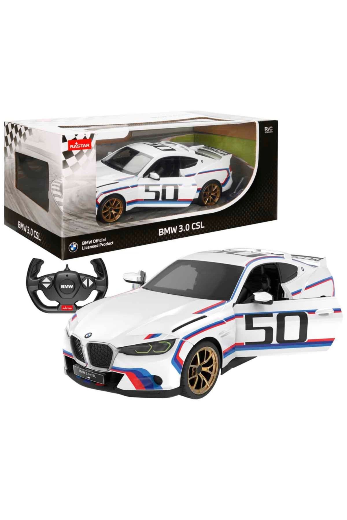 NessiWorld Rastar 1/14 F/F BMW 3.0 CSL 2.4GHZ Işıklı Uzaktan Kumandalı Araba