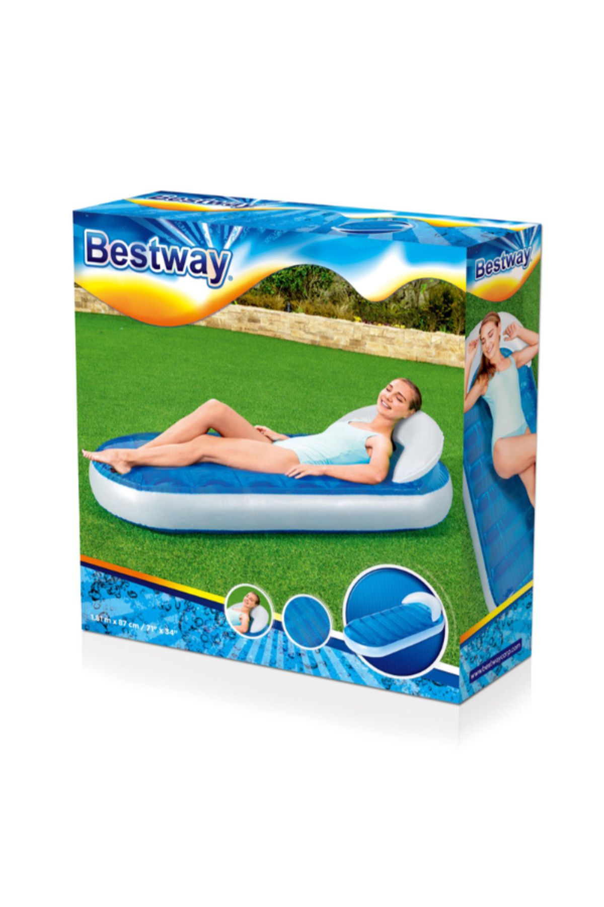 BESTWAY-صالة حمام السباحة 1.81 متر × 87 سم 26-43237 6