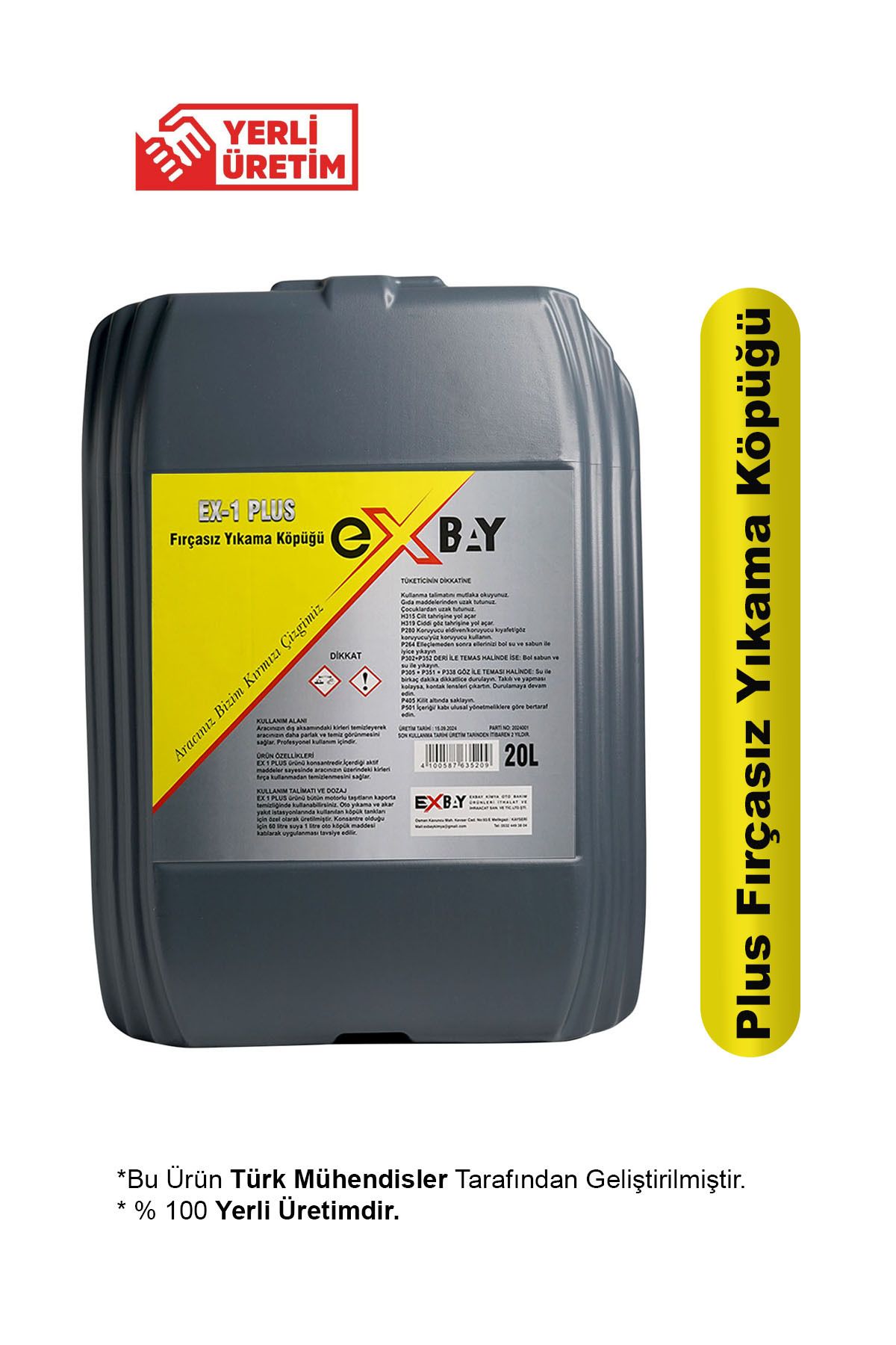 EXBAY Ex 1 Plus - Fırçasız Köpük 20 Lt