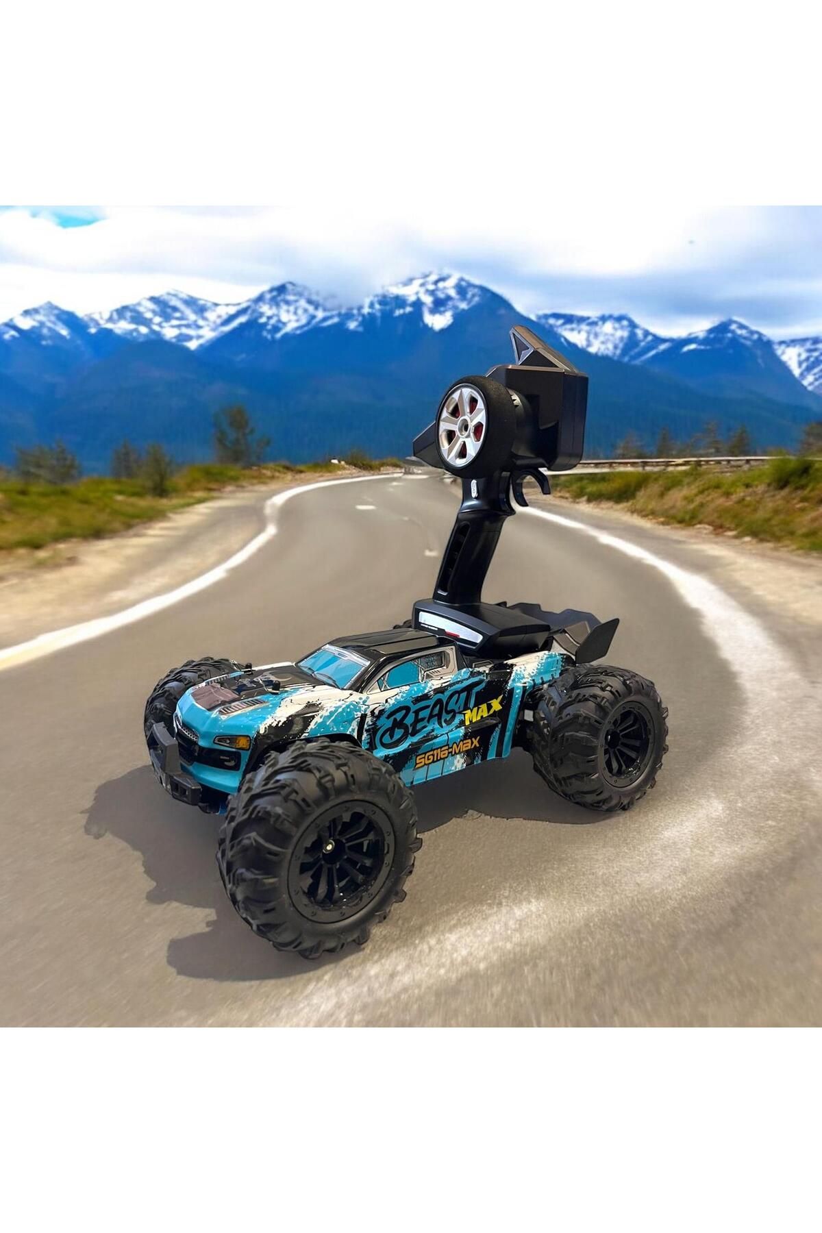 Toys Rc Yetişkin Hobi Çok Hızlı 4x4  Off Road Kumandalı Yarış Arabası 80 km/h Hıza Çıkar Elektrikli