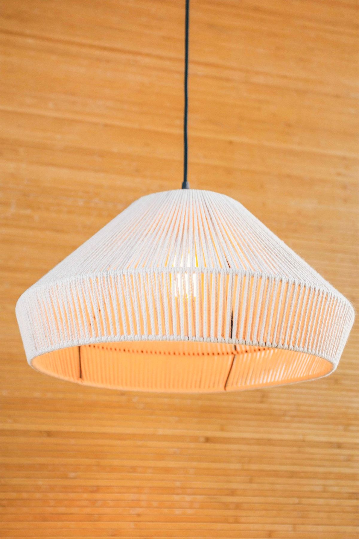NYLife-Bohemian and Rustic Chandelier - White Macrame 3