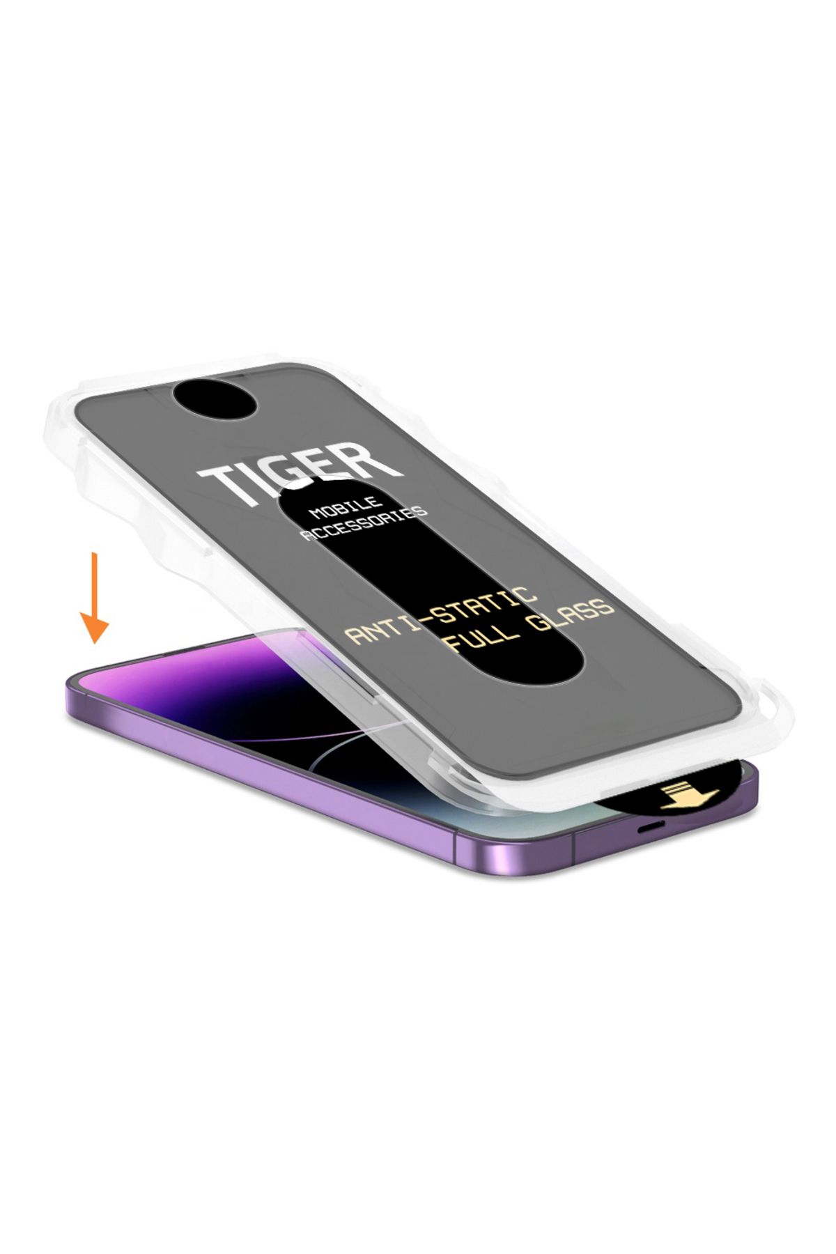 Tiger Mobile-iPhone 11 5D Magic Box Ghost Privacy Glass Screen Protector with Easy Application Apparatus 4