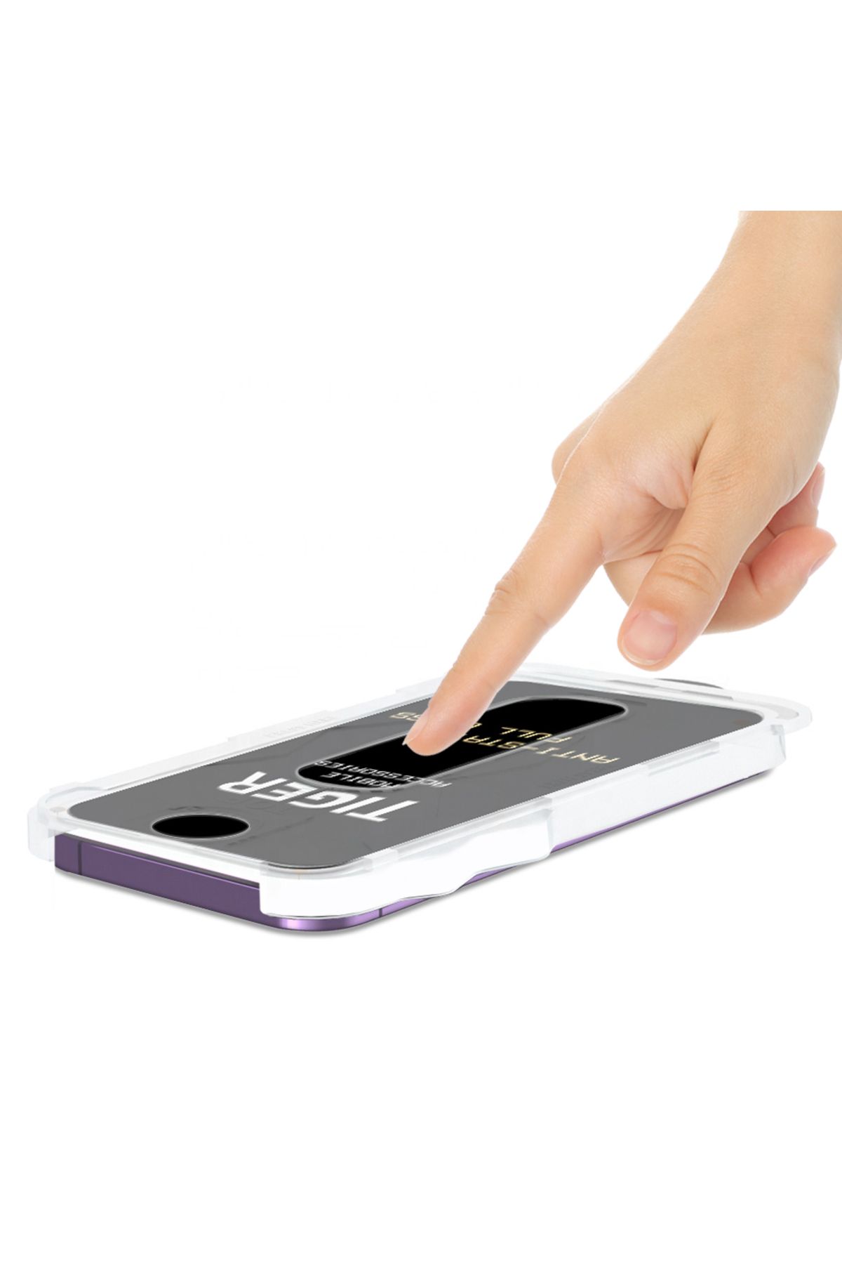 Tiger Mobile-iPhone 11 5D Magic Box Ghost Privacy Glass Screen Protector with Easy Application Apparatus 5