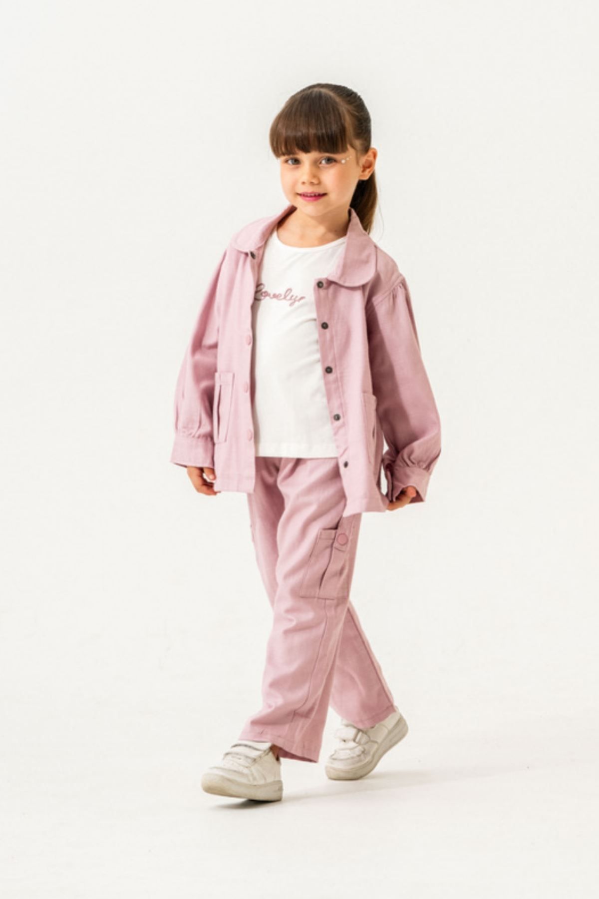 HAUSEkids-6-9 Years Old Girl's Miami Cotto 3-Piece Set - Lilac 1