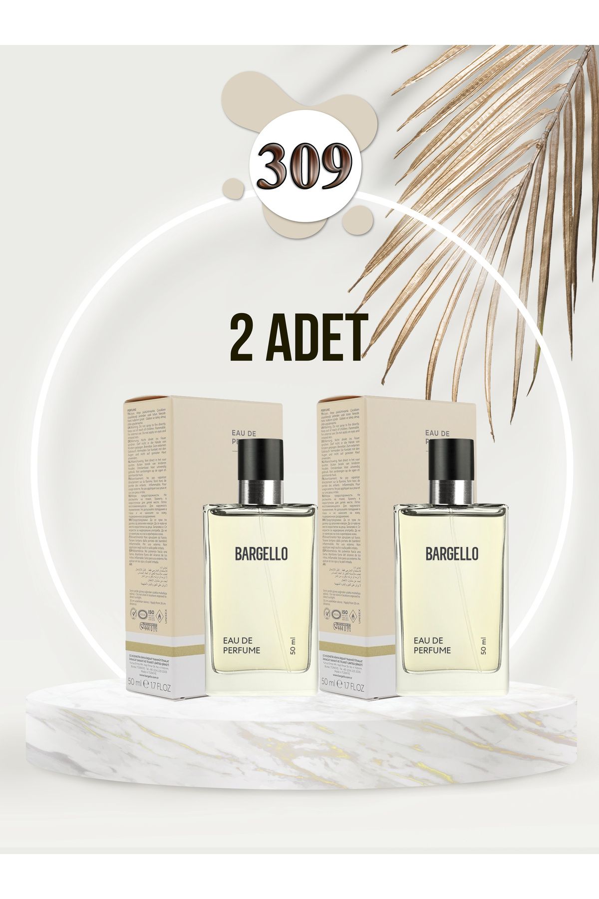 Bargello Kadın Parfüm 309 Floral 50 Ml Edp 2 Adet