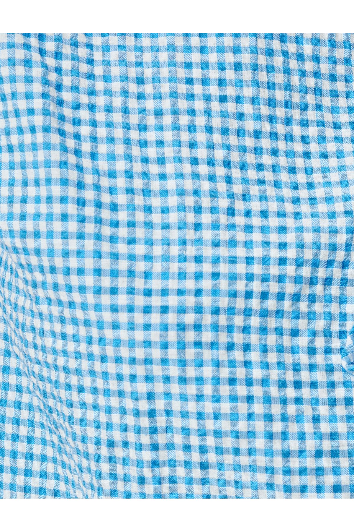 Koton-Vesta Peplum - detail mašle a vzor Gingham 6