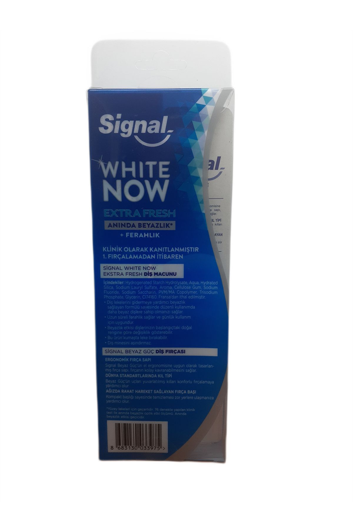 Signal-White Now Extra Fresh 75 ml Toothpaste + Performance Toothbrush Set - X 2 Pieces 3