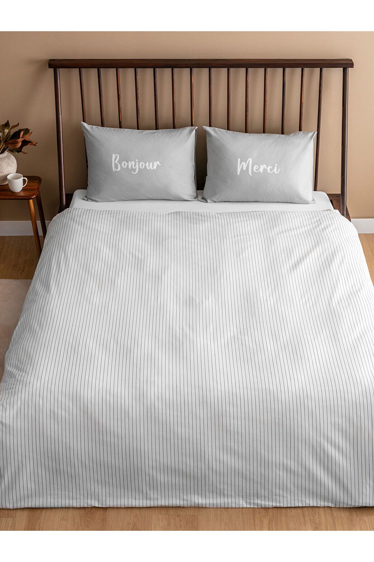 LC Waikiki-Lcwk Line Patterned Double Duvet Cover Set 2