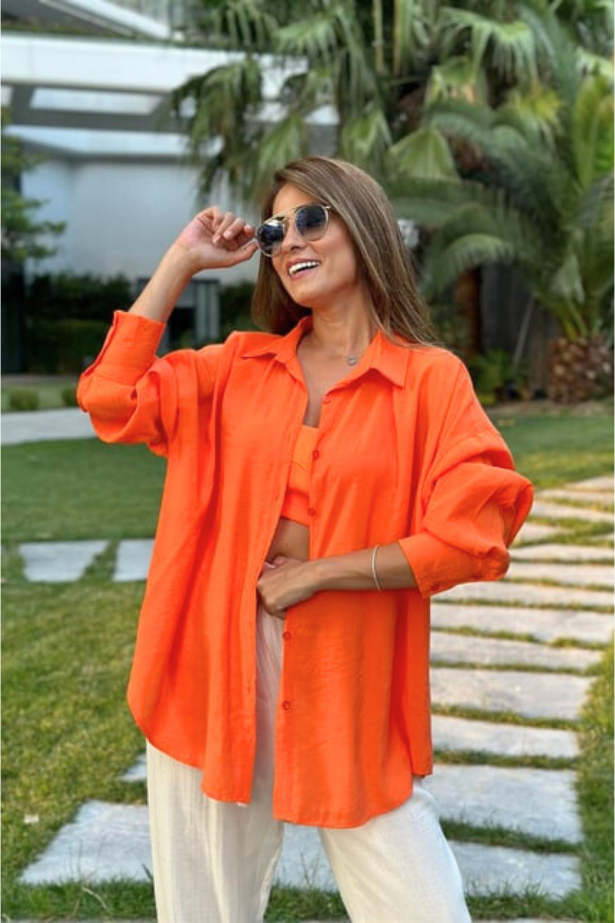 Modark-Γυναικείο πουκάμισο Basic Oversize 3