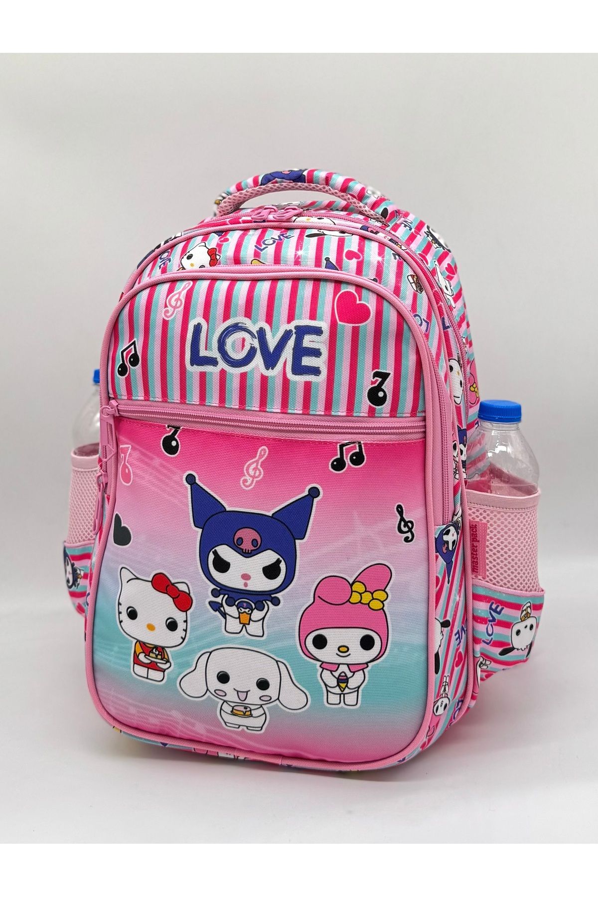 Bevitton-First School Bag - Set of 2, Character Pattern, Colorful Fuchsia, Girls' Set 4