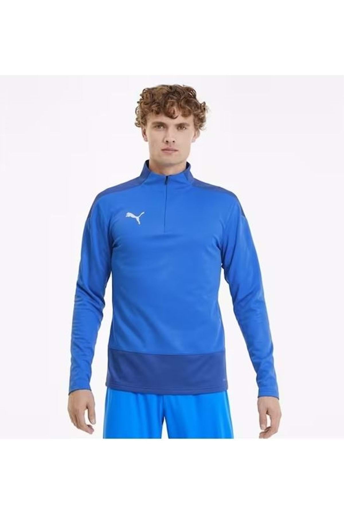 Puma-656476-02 Teamgoal 23 Training 1 4 سويت شيرت رجالي بسحاب أزرق 1