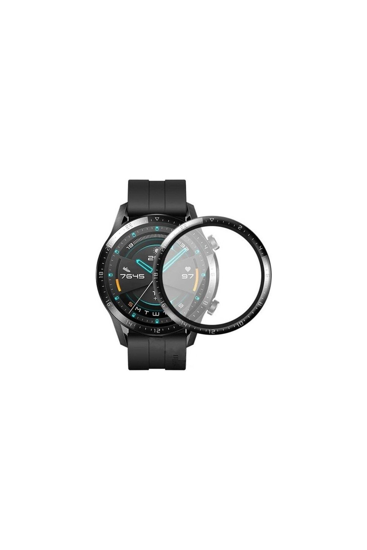 Dmay Huawei Watch Gt 2 46MM 5D Nano Ekran Koruyucu 2 ADET