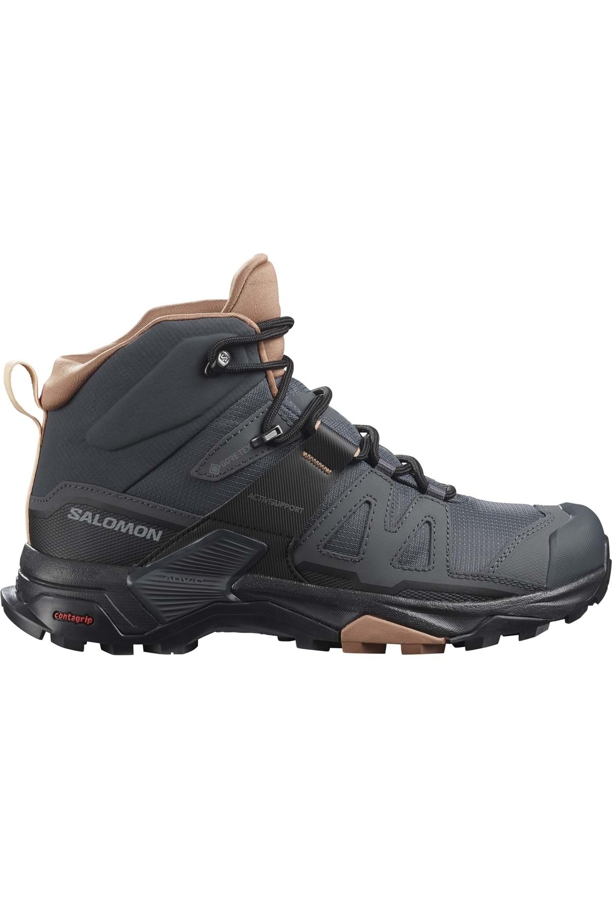 چکمه کوهنوردی مردانه ایکس اولترا ۴ مید GTX W گورتکس L41295600 خاکستری سالومون کفش بیرونی Salomon