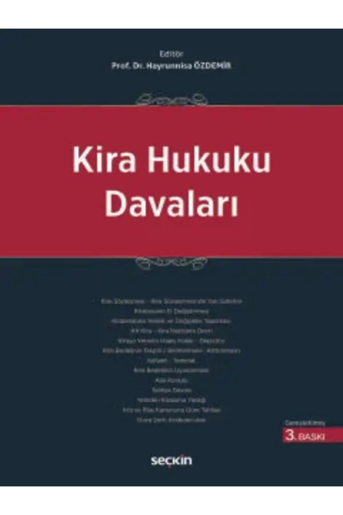 Seçkin Yayıncılık Kira Hukuku Davaları Prof. Dr. Hayrunnisa Özdemir