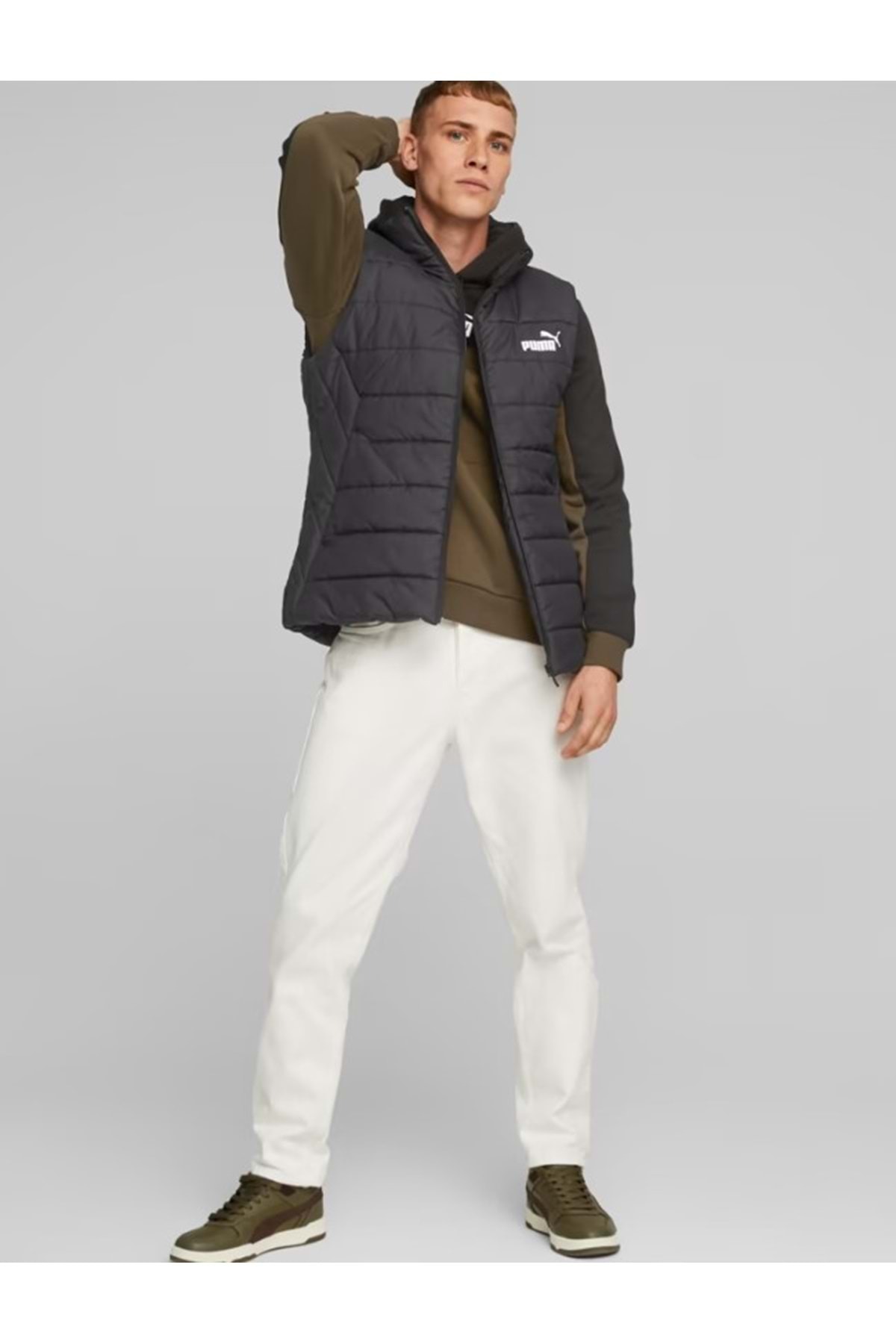Puma  Essential Padded Vest 848939-01 Erkek Günlük Stil Ceket Erkek Yelek SİYAH - Görsel 7