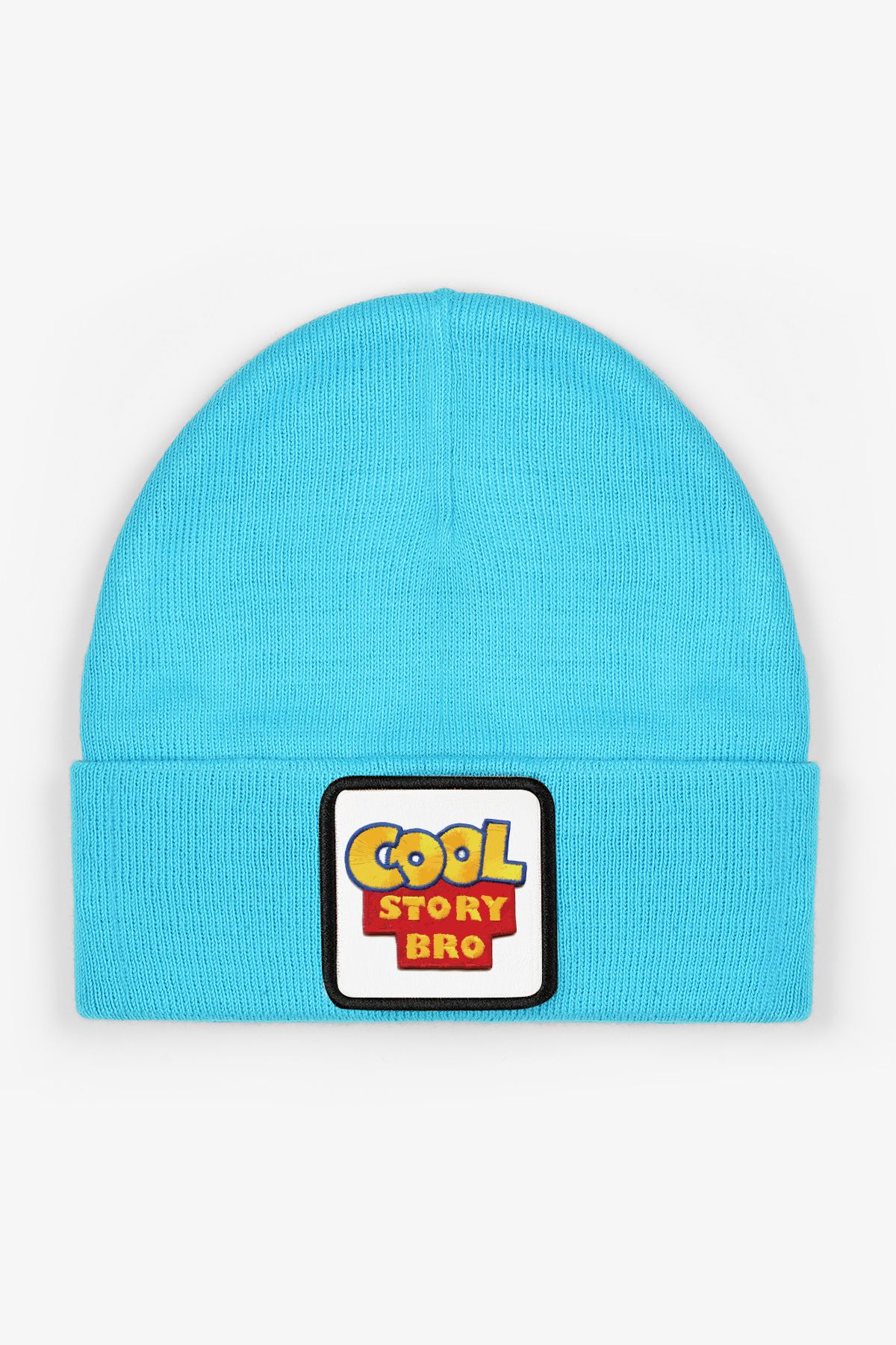 CraftID Cool Story Bro Değiştirilebilir Patchli Turkuaz %100 Akrilik Unisex Bere