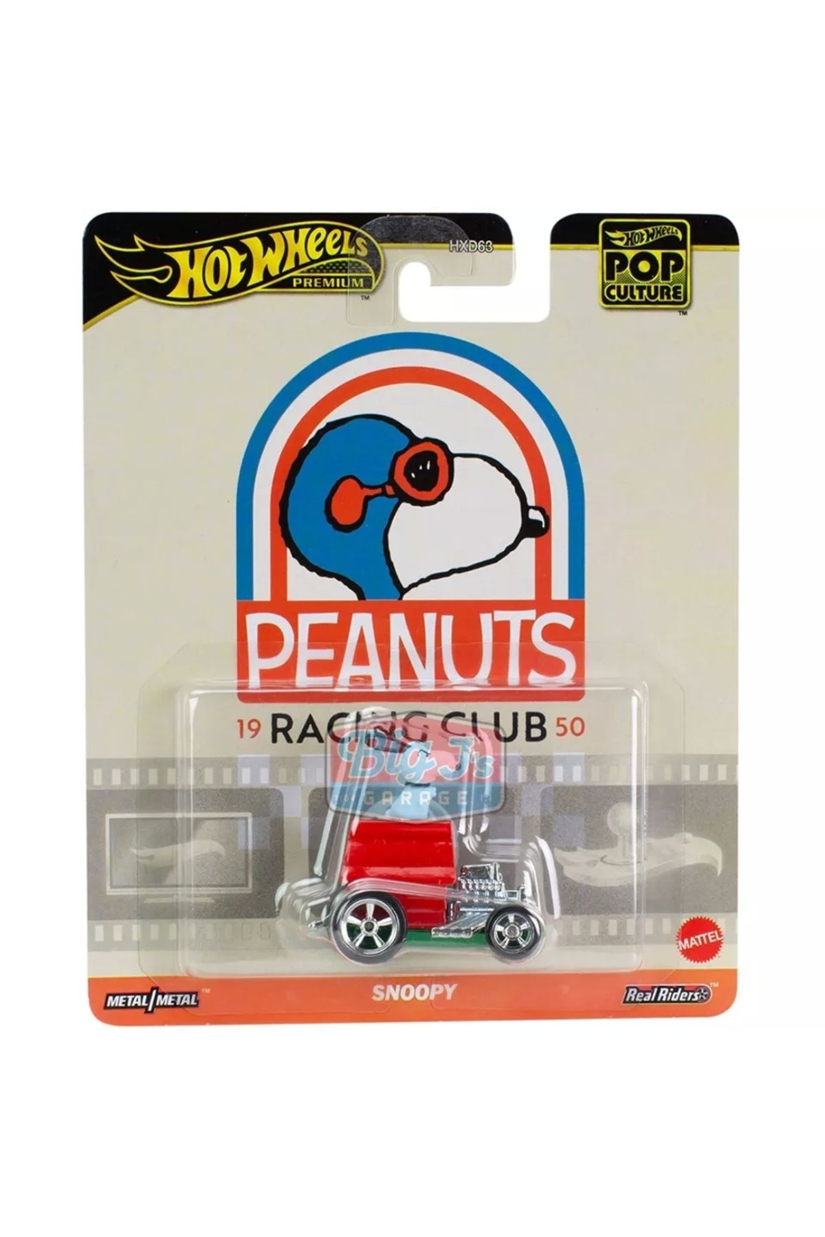 Hotwhells Hot Wheels Premium Pop Culture Peanuts 1950 Racing Club Snoopy HVJ42