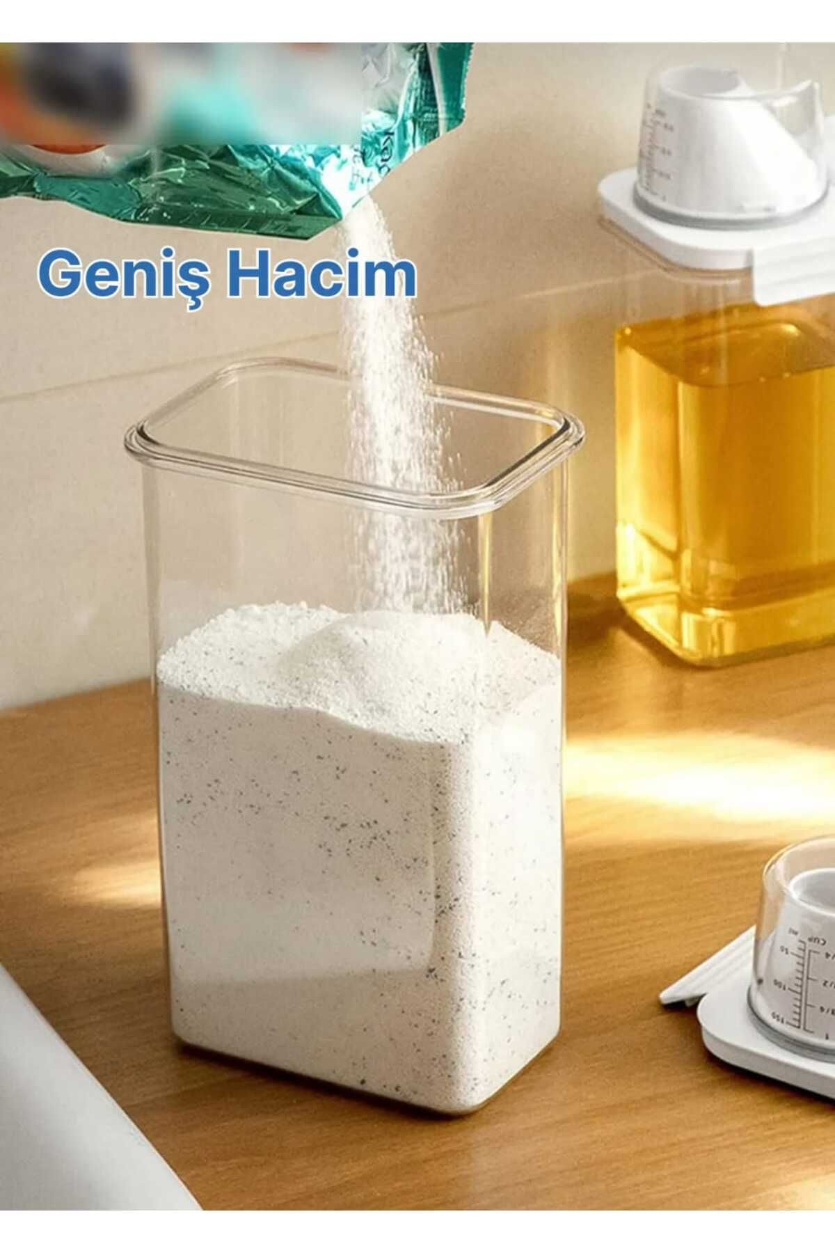 Sızdırmaz erzak-deterjan kabı 1adet 2300ml - 4