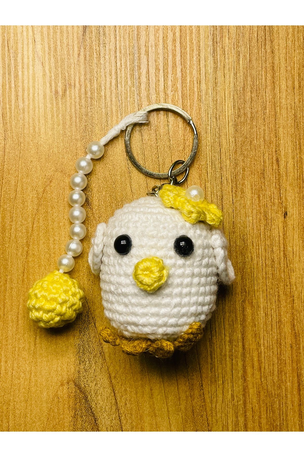 Demark Amigurumi Püsküllü Kuş Anahtarlık