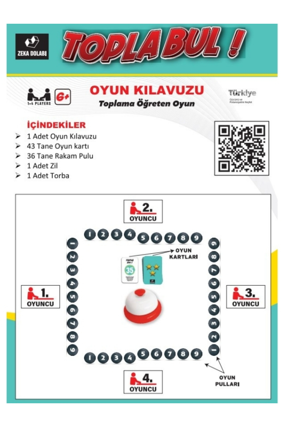 ZEKA DOLABI-Crash-Bang Bul (Addition, Multiplication, Multiplication Table, Strategy, Speed, Family Game) 7