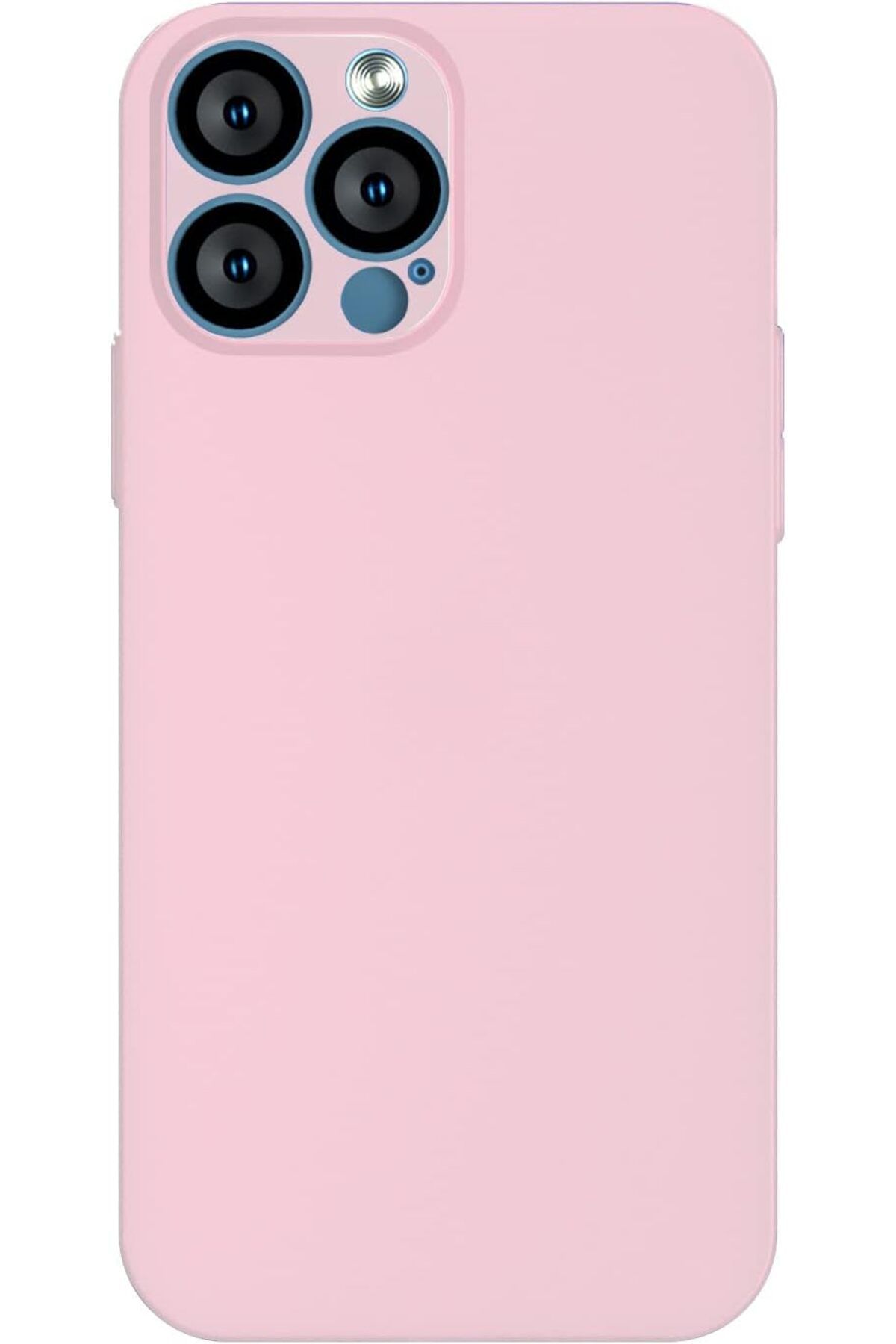 STOREMAX efshopx iPhone 13 Pro uyumlu BasicColors Ultra İnce Mat TPU Kılıf (Şeffaf Pembe) New Desing 1002