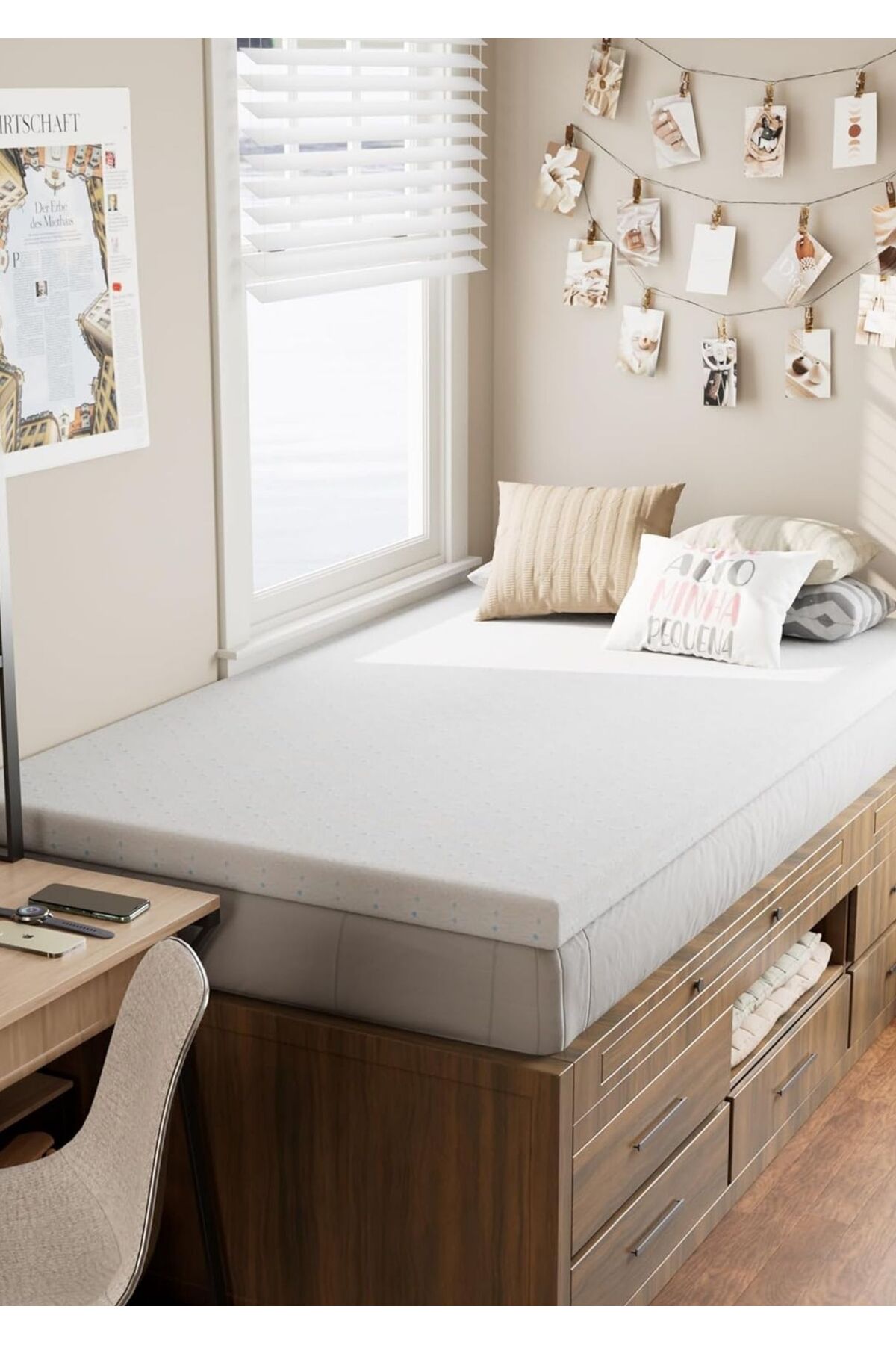 Mamamia 70x110 Cm Ortapedik Visco Oyunparkı Yatağı Visko Park Beşik Için Yatak Oyun Parkı Bebek Beşiği Döşek fotoğrafı 2 (önizleme)