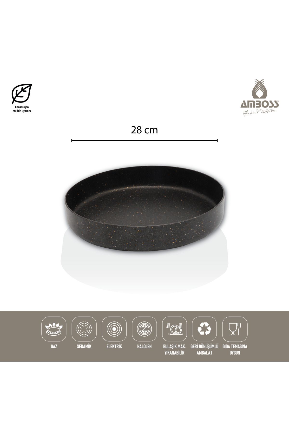 Amboss-OLIVIN 3 PCS GRANITE OVEN TRAY SET BLACK 3