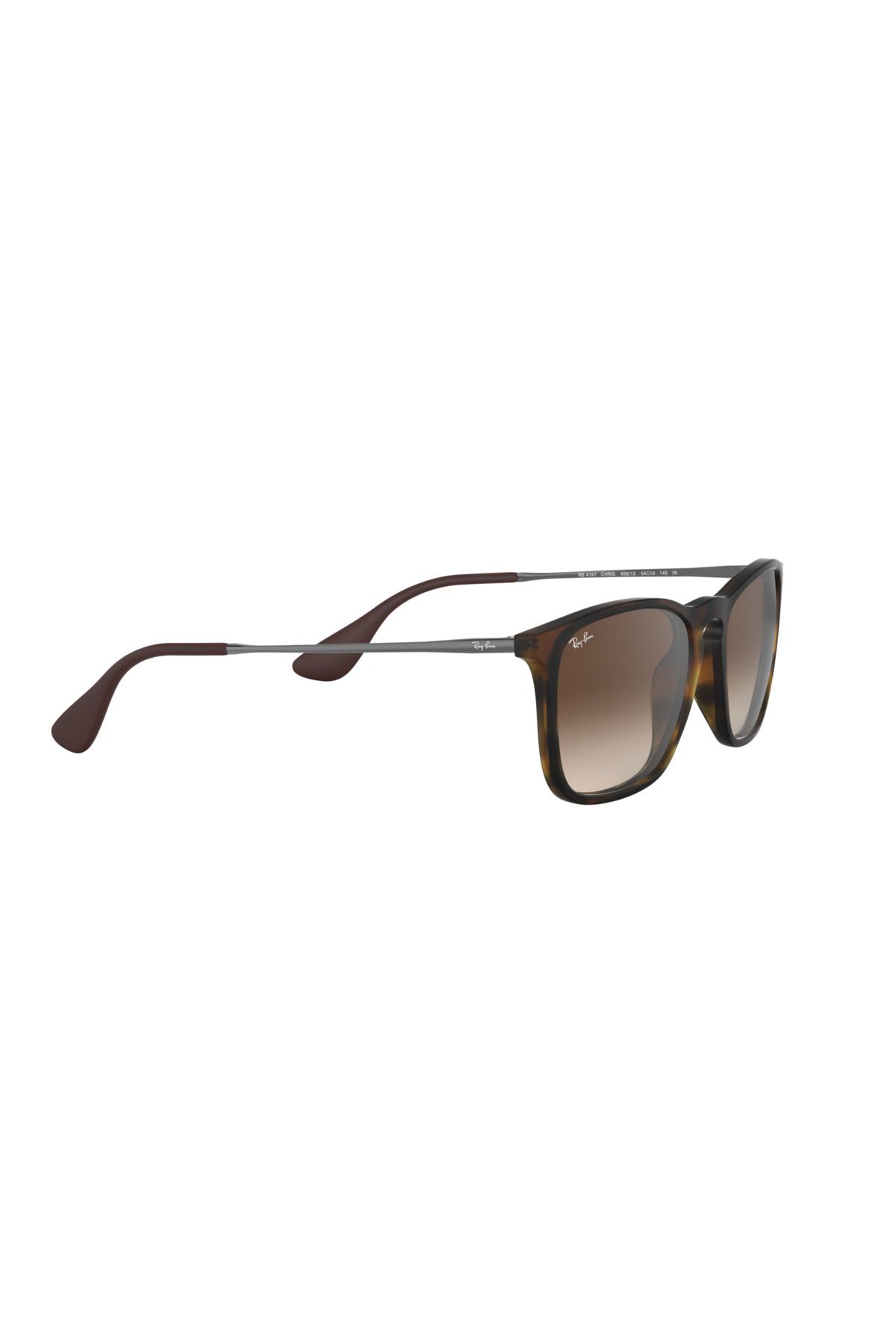 Ray-Ban-نظارة شمسية راي بان مان مربعة كريس - Rb 4187 - مقاس العدسة: 54 مم - لون هافانا مطاطي 5