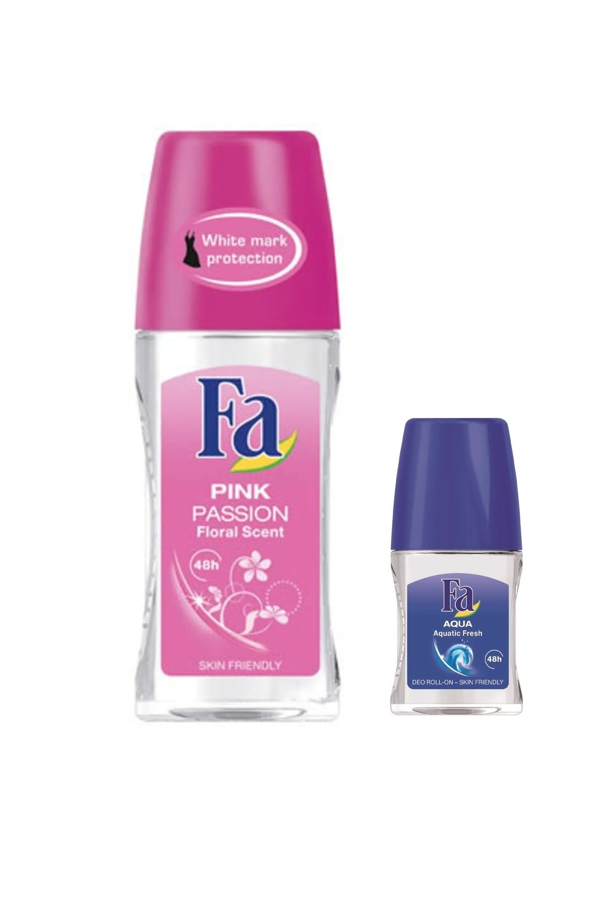 Fa Pink Paradise Deo Roll-On 50 Ml Fa Aqua Mini Roll-On 25 ml İKİLİ SET