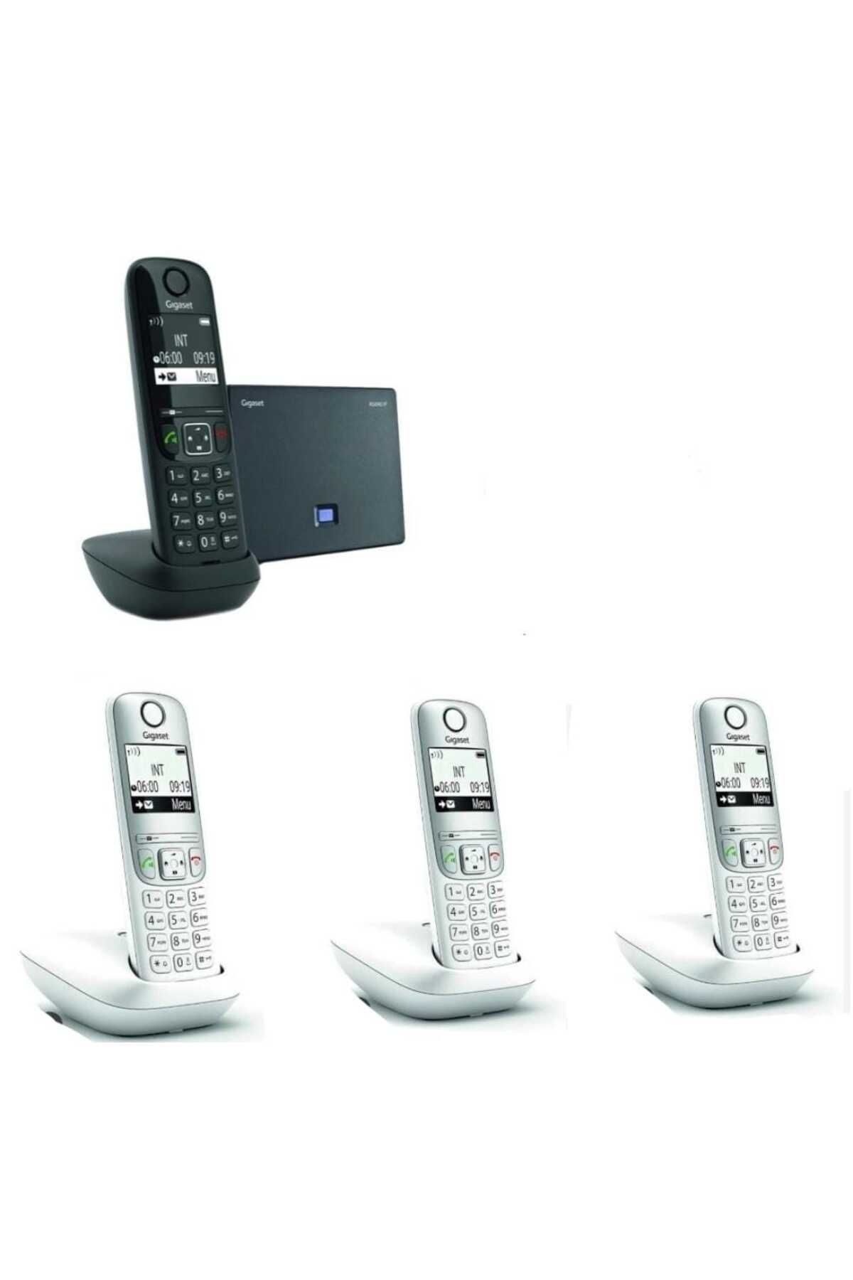 GIGASET Analog ve Ip 4 Dahili Dect Telsiz Kablosuz Telefon Santrali BEYAZ