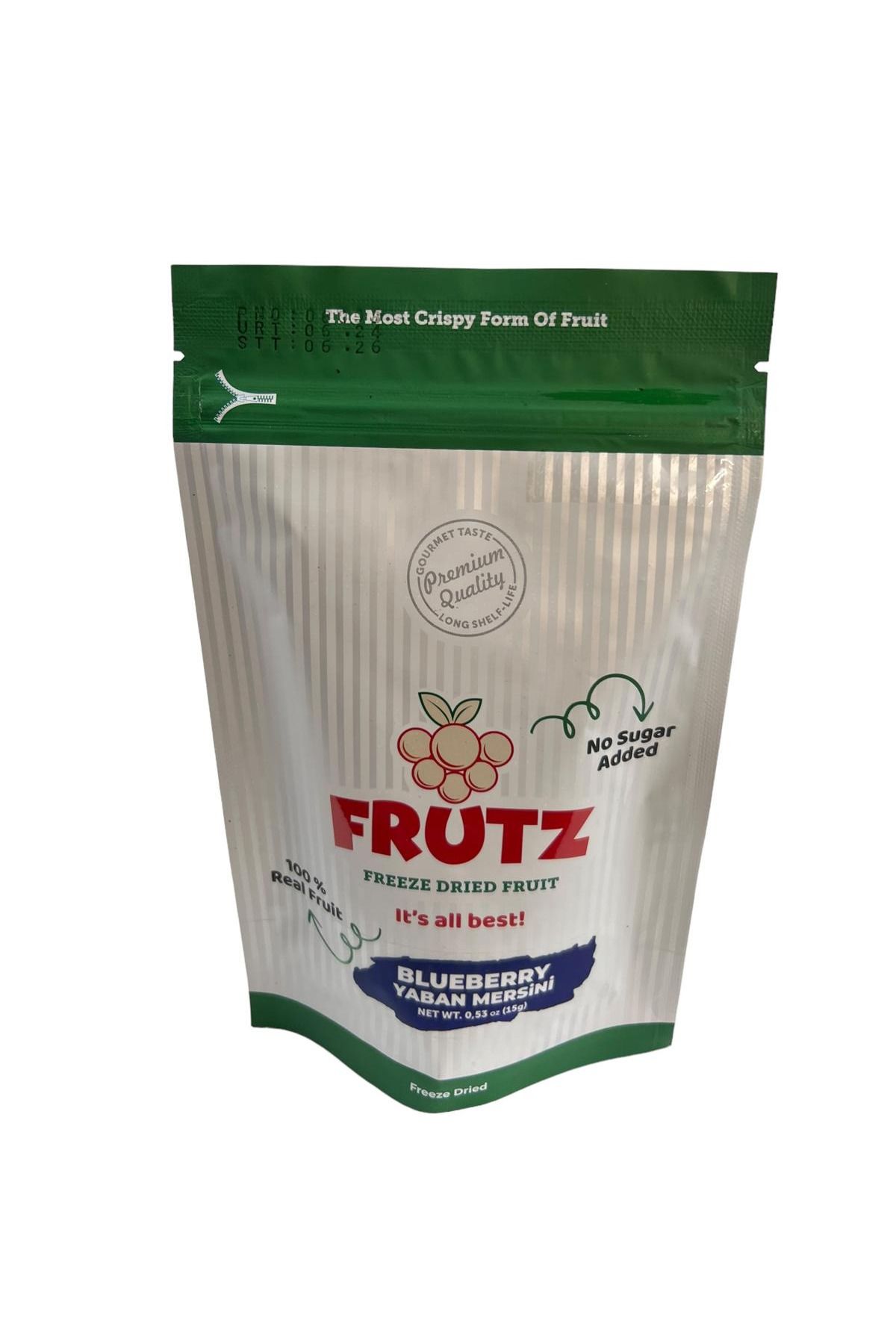 frutz (15GR) - Yaban Mersini - Freeze Dry Kuru Meyve Cipsi