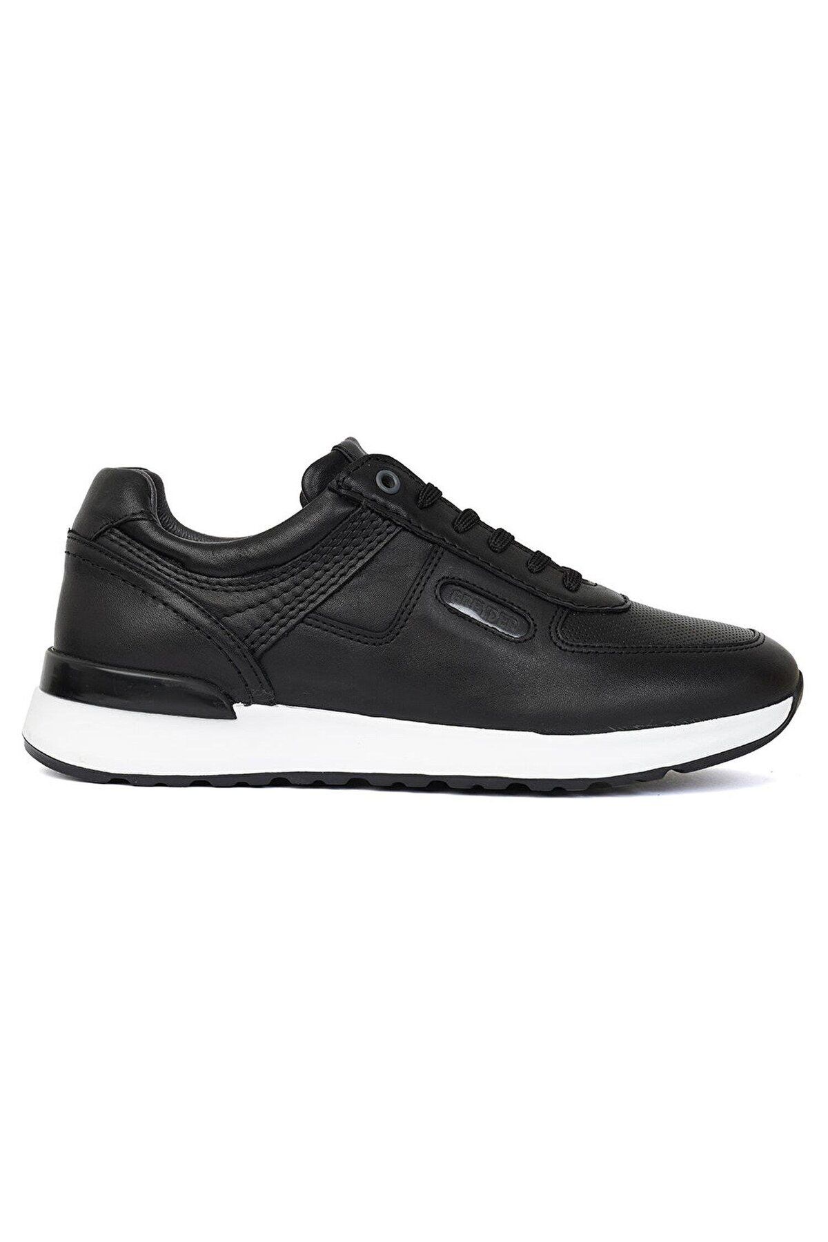 Greyder 14191 Erkek Siyah Hakiki Deri Casual Ayakkabı
