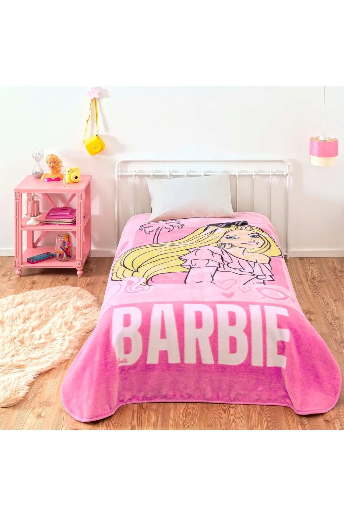 Bikaya Home Kristal Lisanslı Barbie Girl Power Battaniye - 160x220