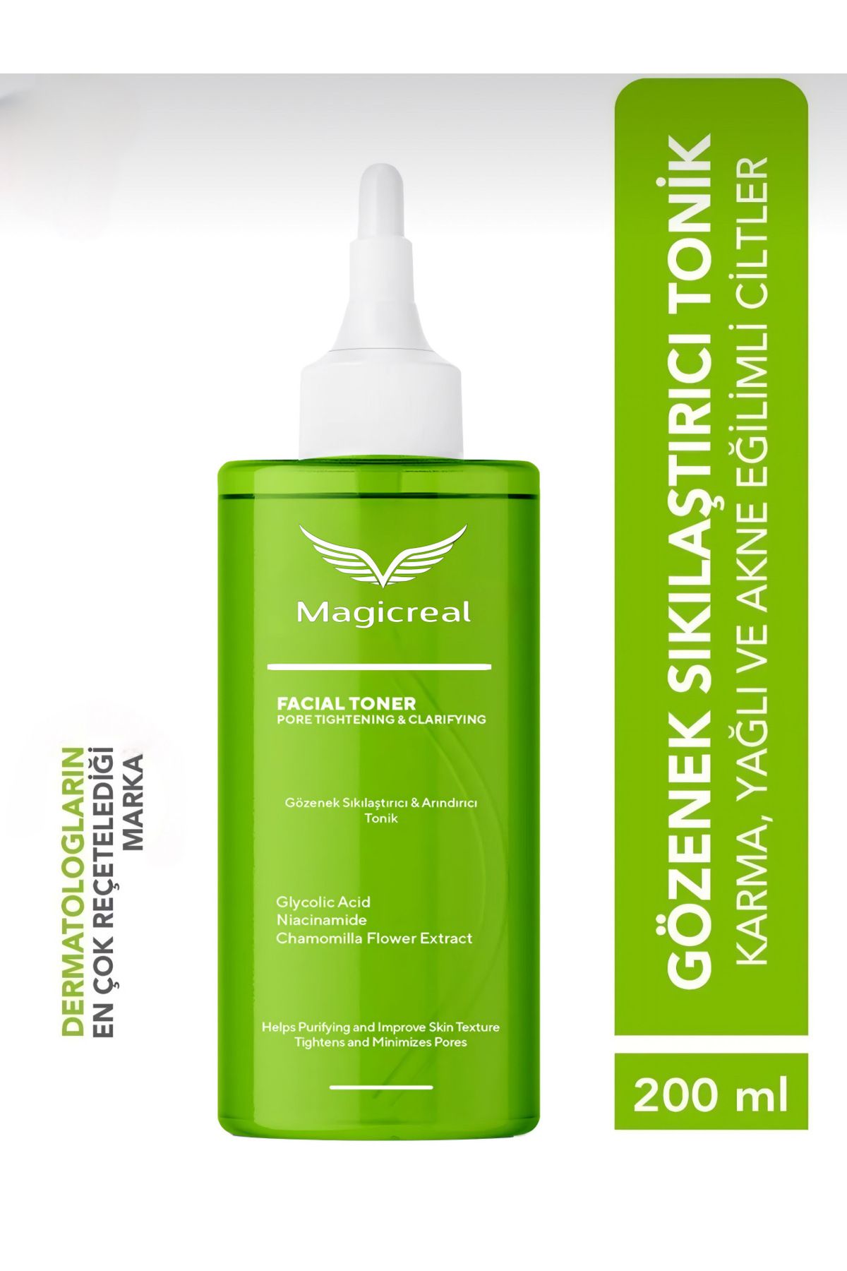 magicreal Canlandırıcı Ve Gözenek Sıkılaştırıcı Tüm Ciltler Için Glikolik Asit Tonik 200 Ml