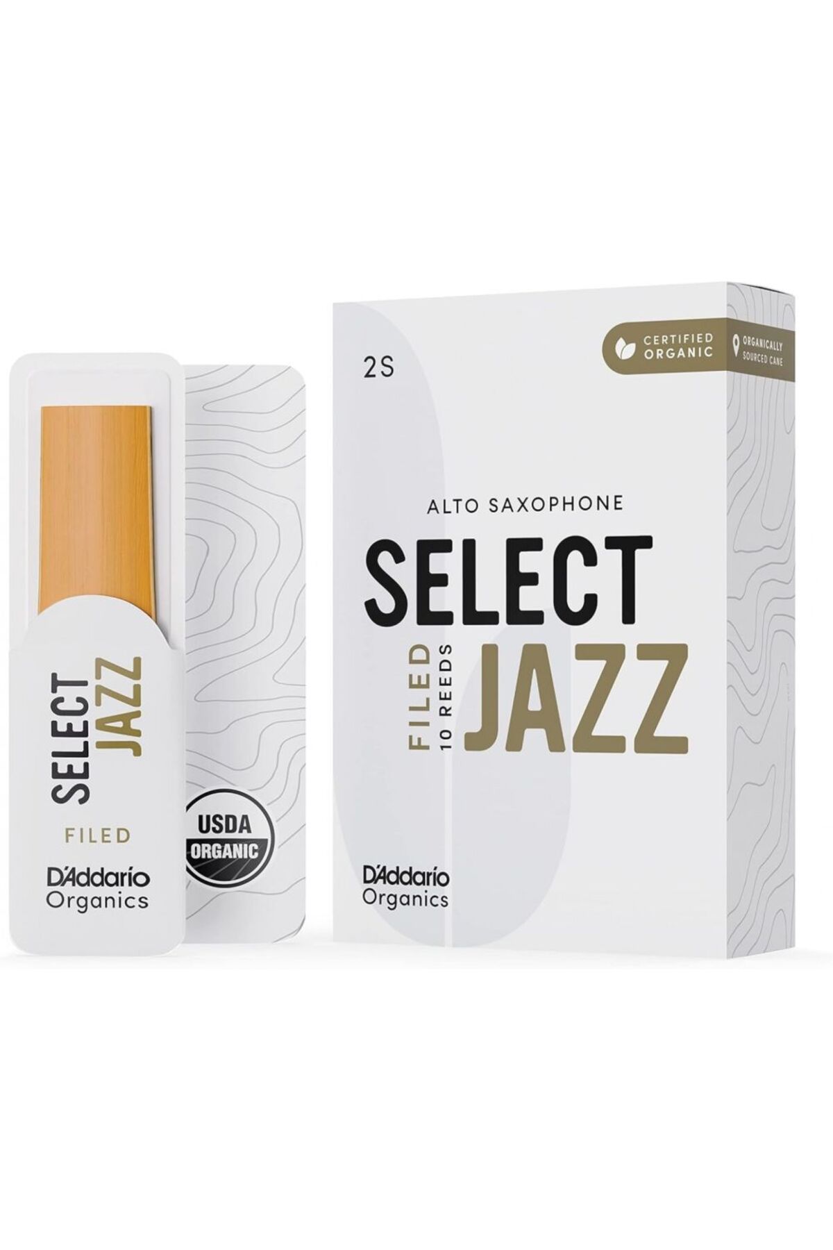 Daddario D\'Addario Woodwinds Organic Select Jazz Alto Saksafon Kamışı No:2 Soft