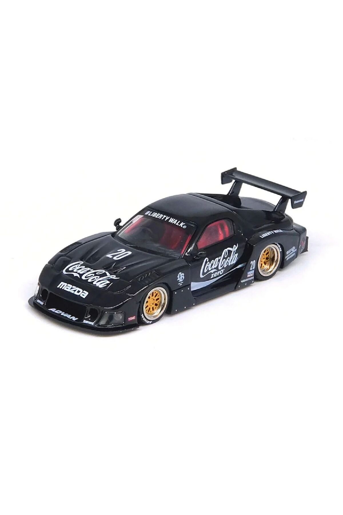 Oyuncakmatik 1:64 Diecast Mazda LBWK RX7 LB-Super Sil-houtte Inno Model Araba