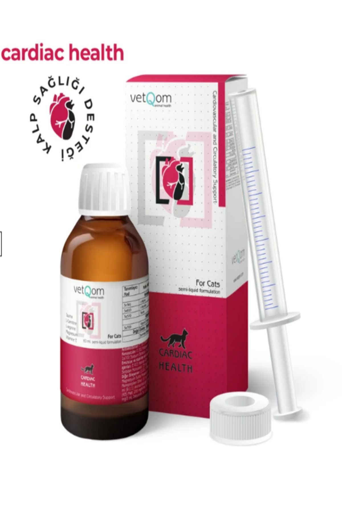 Vetqom Kedi Cardiac Health – – – 60 ml.