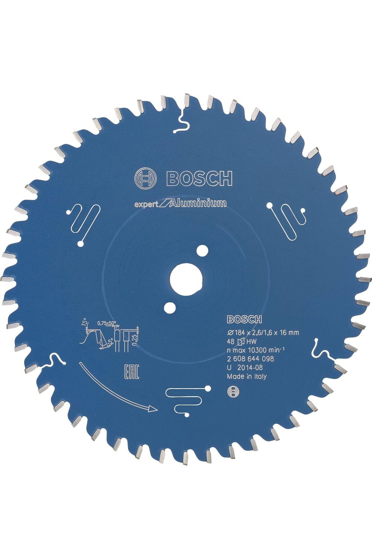 STOREMAX daliashops dairesel testere bıçağı Expert için alüminyum, 184 x 16 x 2,6 mm, diş sayısı 48,