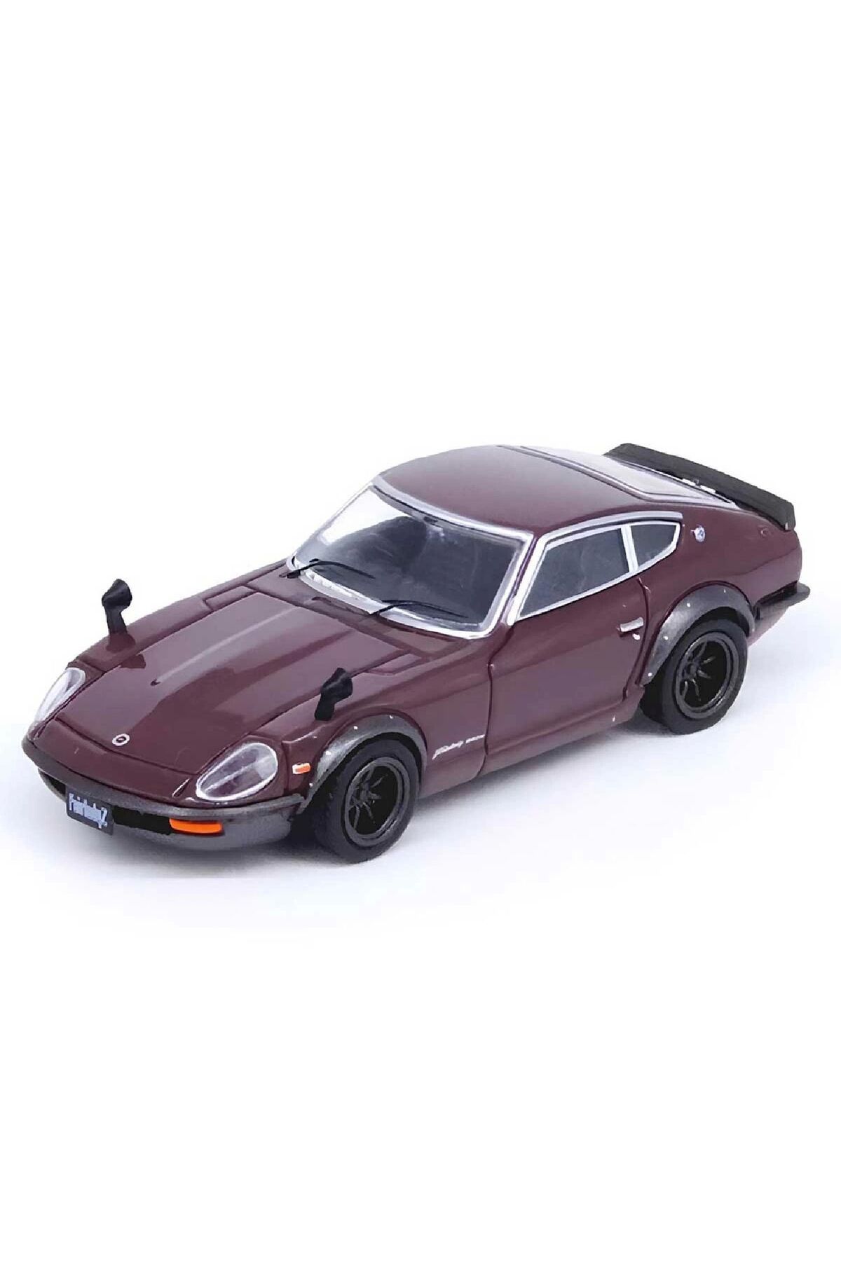 Oyuncakmatik 1:64 Diecast Nissan Fairlady 240ZG (HS30) Maroon Inno Model Araba