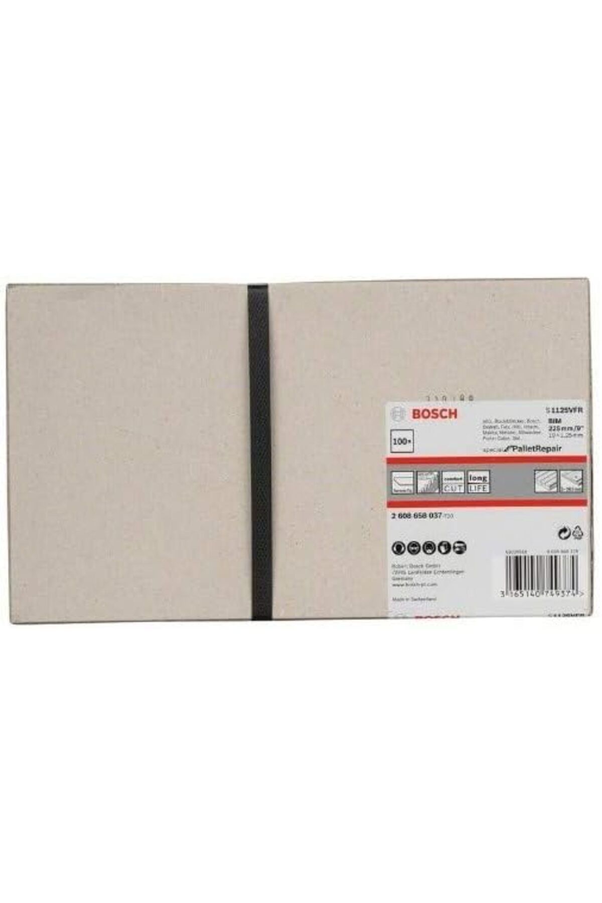 STOREMAX daliashops testere için S 722 VFR, special Pallet Repair, 225 mm, 1,25 mm, 100-ER paket, 2608658037